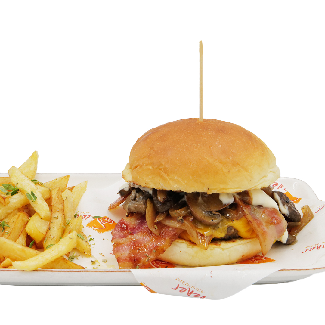Bacon & Mushroom Burger - Görsel 1
